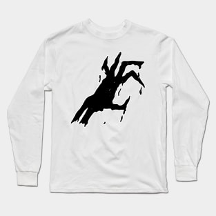 Dark and Gritty Dripping Slime Hand Long Sleeve T-Shirt